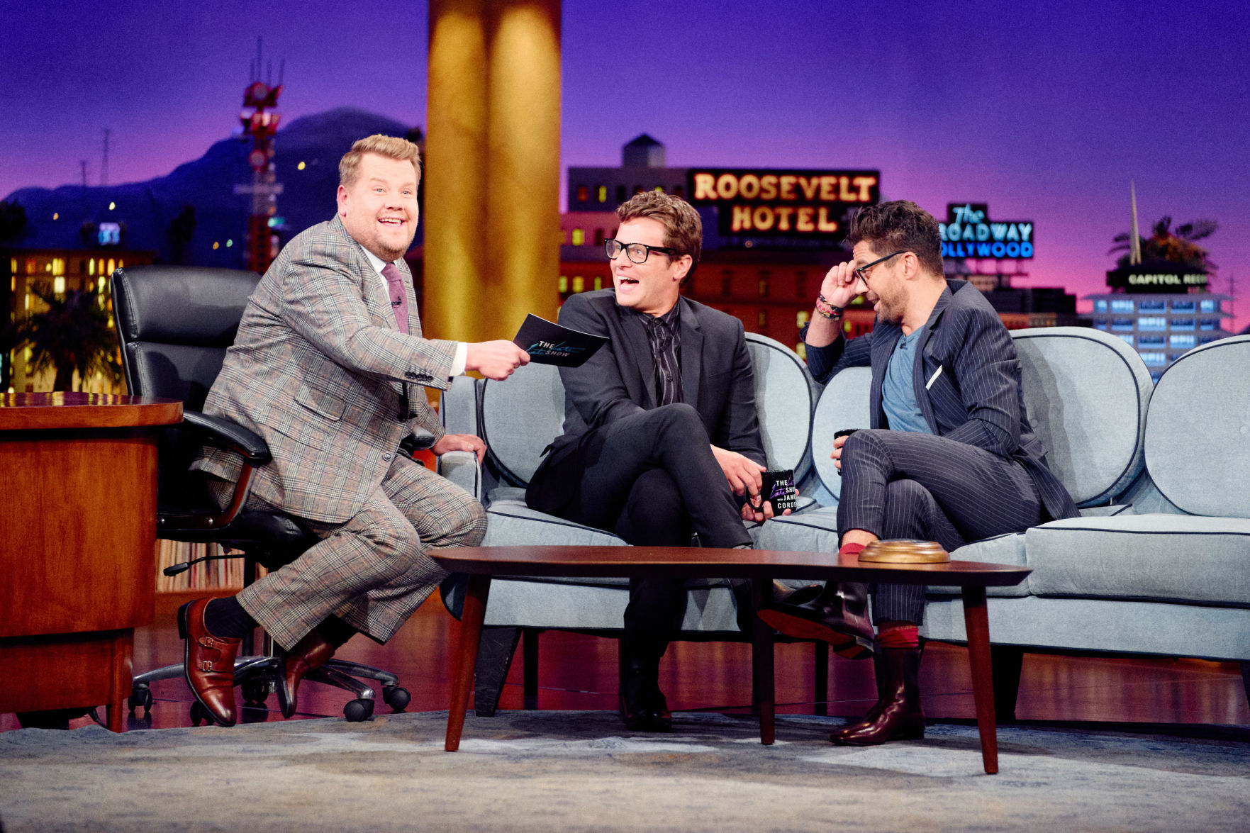 Jonathan Groff with James Corden 3